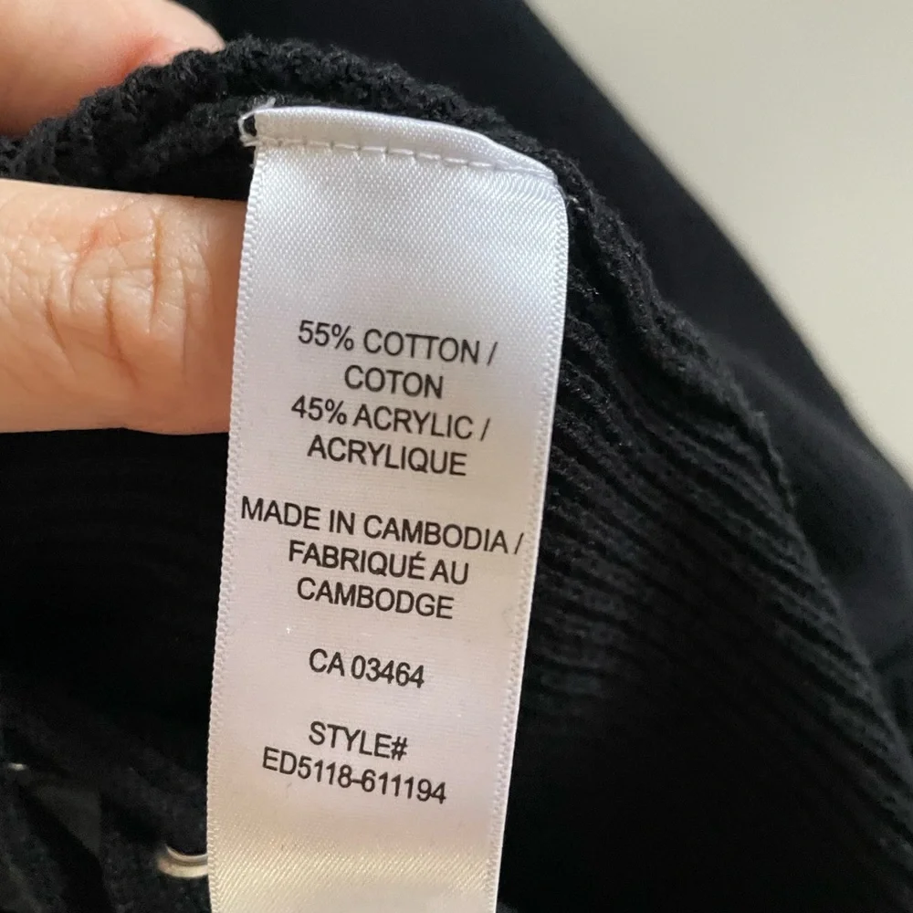 Ricki's Black Ribbed Sweater - Picture 6 of 6